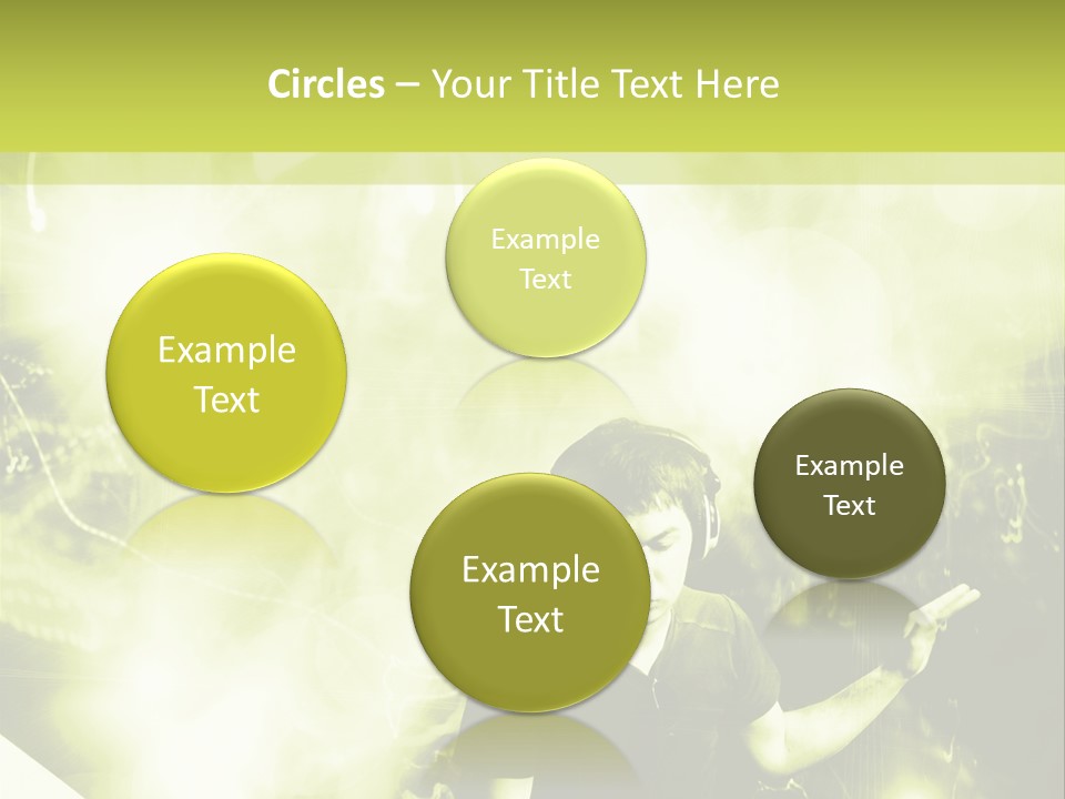 Electronic Headphones Club PowerPoint Template