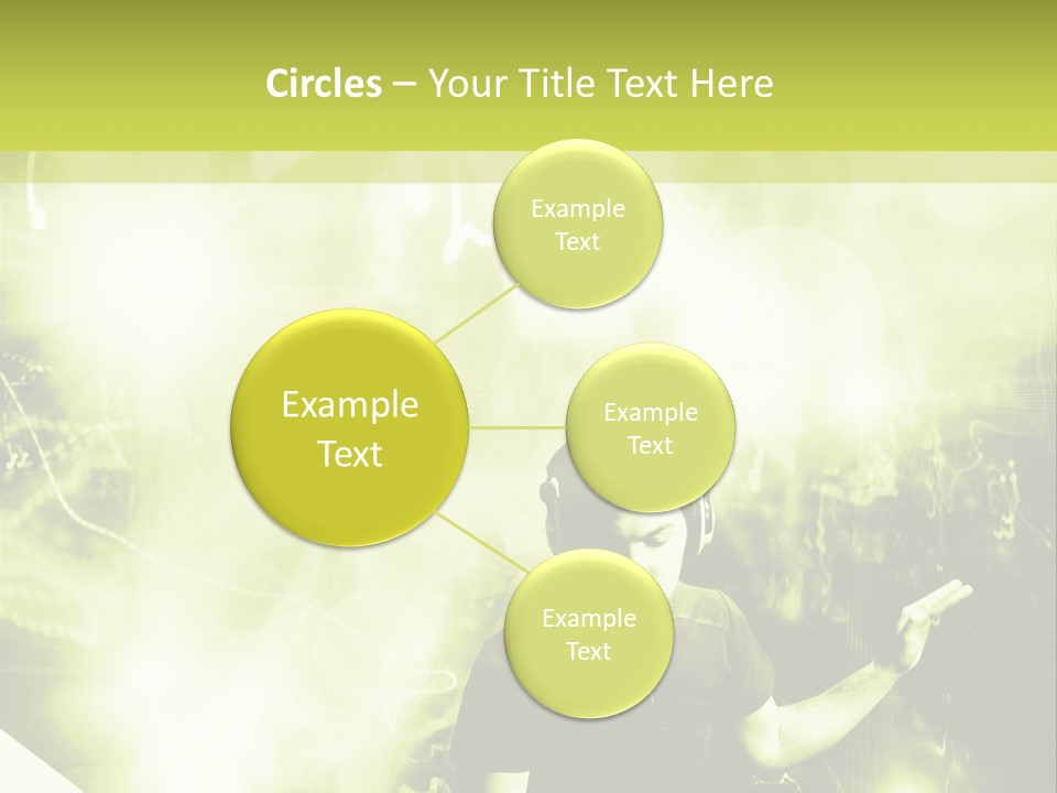 Electronic Headphones Club PowerPoint Template