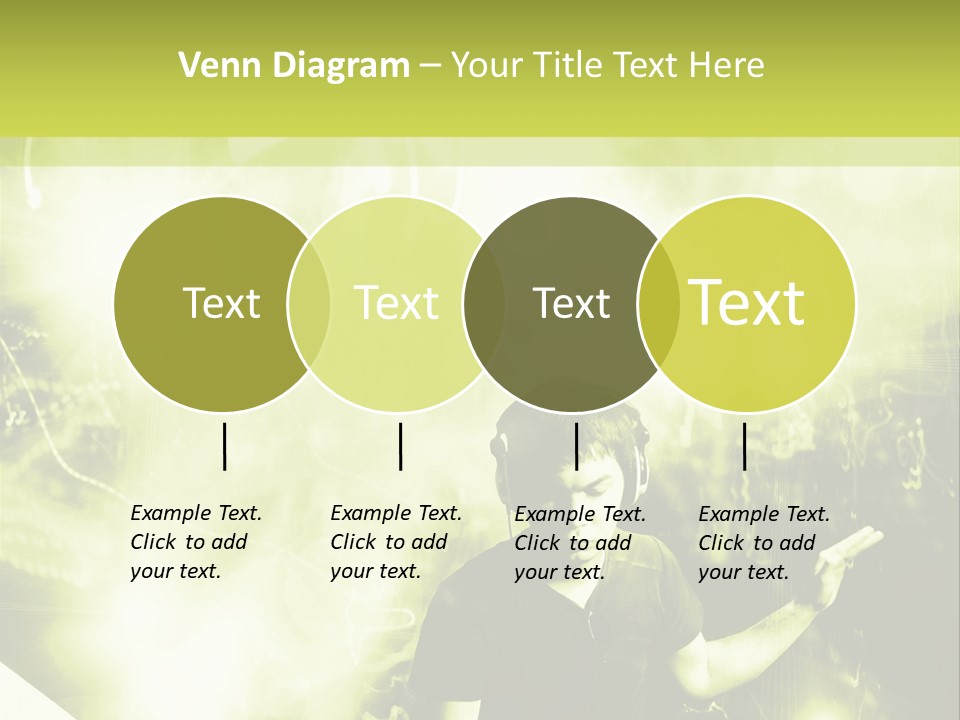 Electronic Headphones Club PowerPoint Template