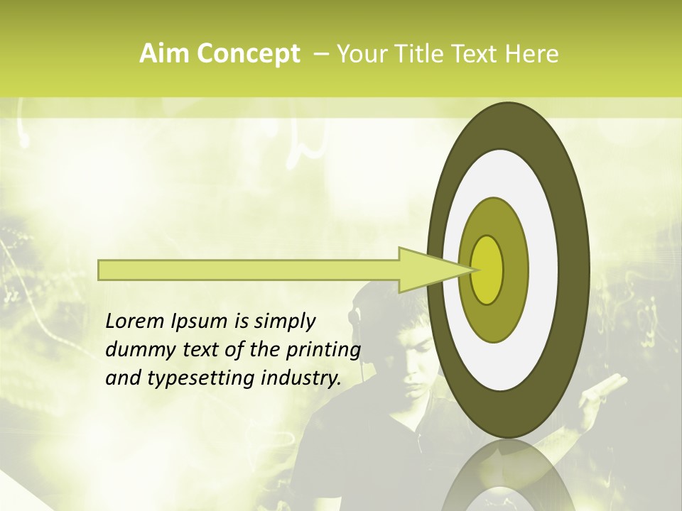 Electronic Headphones Club PowerPoint Template