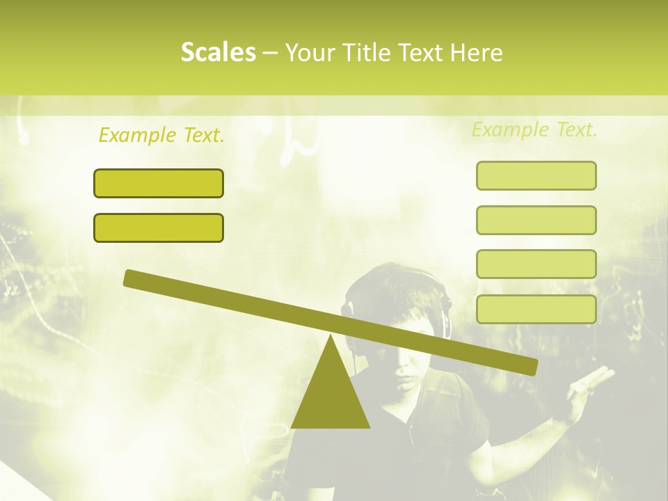 Electronic Headphones Club PowerPoint Template
