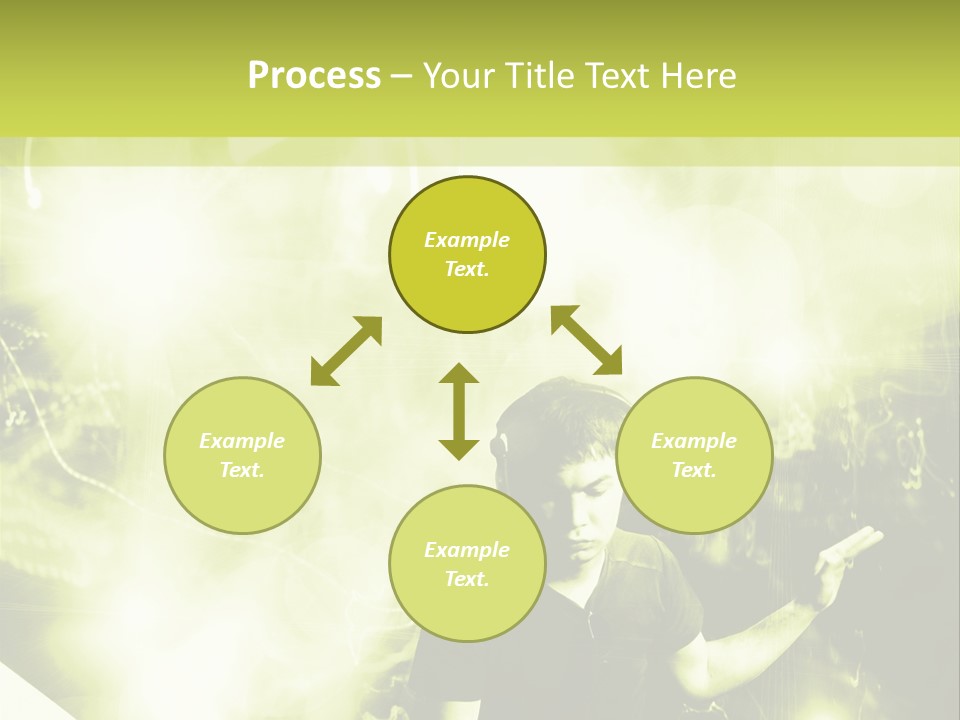 Electronic Headphones Club PowerPoint Template
