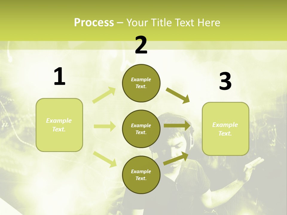 Electronic Headphones Club PowerPoint Template