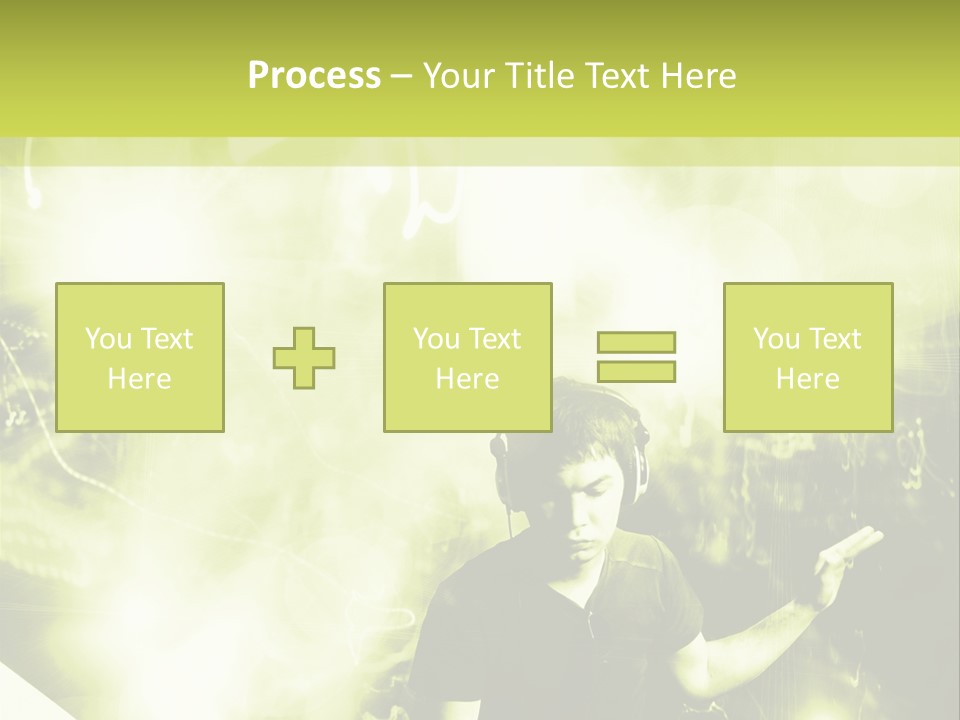 Electronic Headphones Club PowerPoint Template