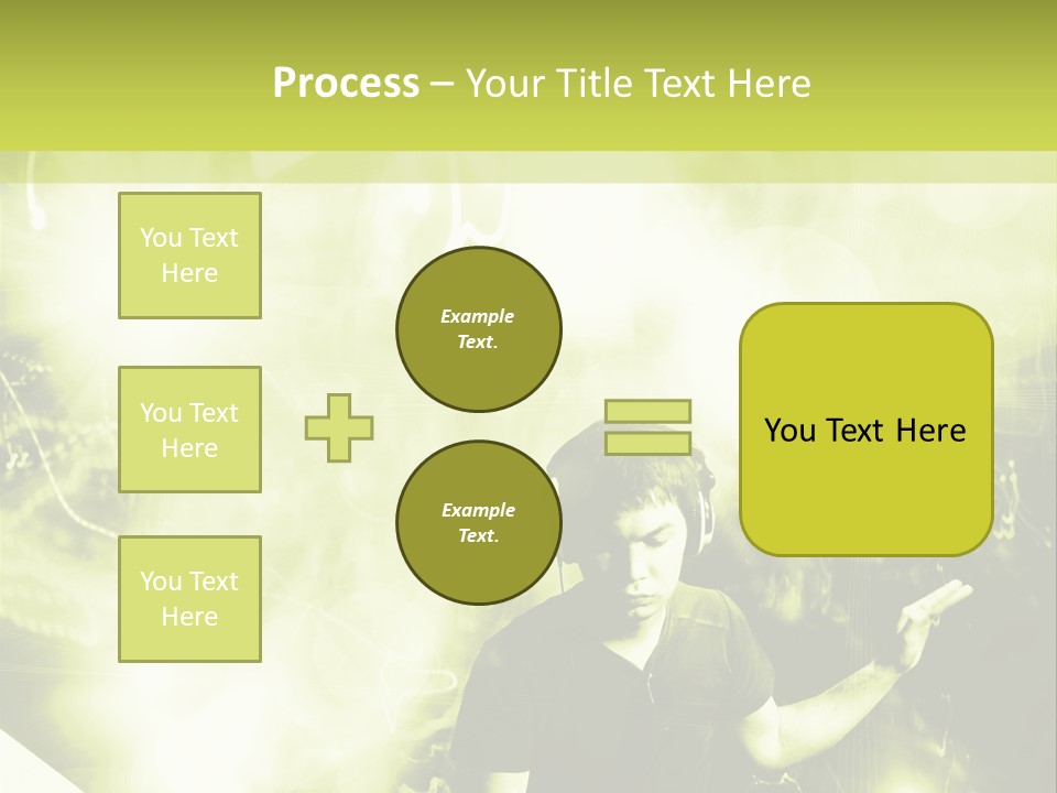 Electronic Headphones Club PowerPoint Template