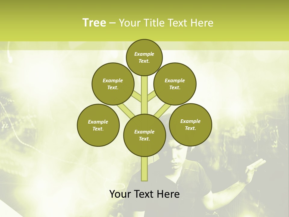 Electronic Headphones Club PowerPoint Template