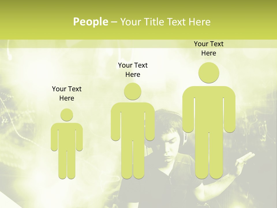 Electronic Headphones Club PowerPoint Template