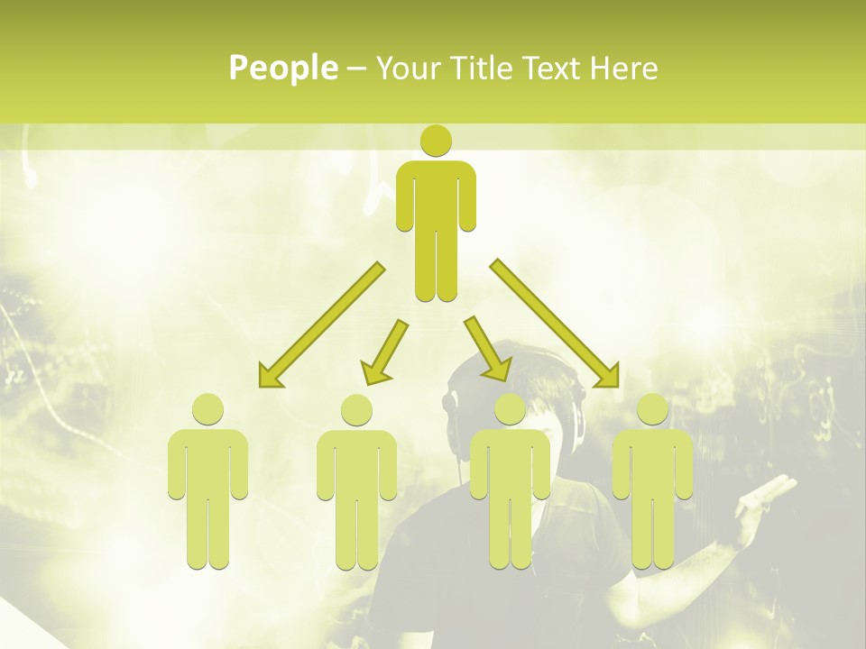 Electronic Headphones Club PowerPoint Template