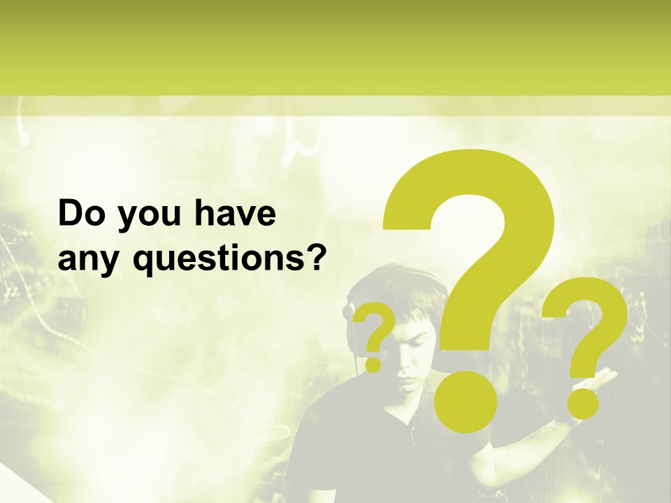 Electronic Headphones Club PowerPoint Template