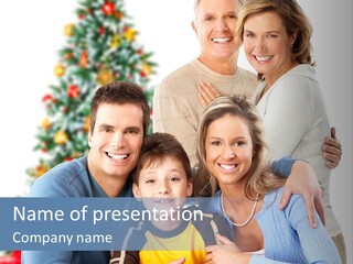 New White Decoration PowerPoint Template