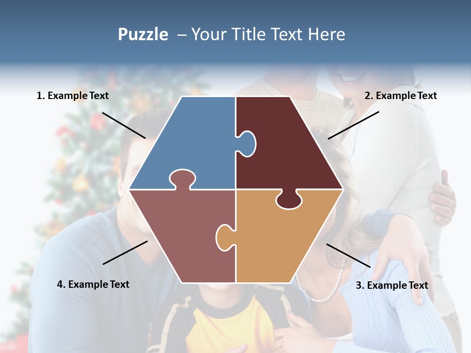 New White Decoration PowerPoint Template