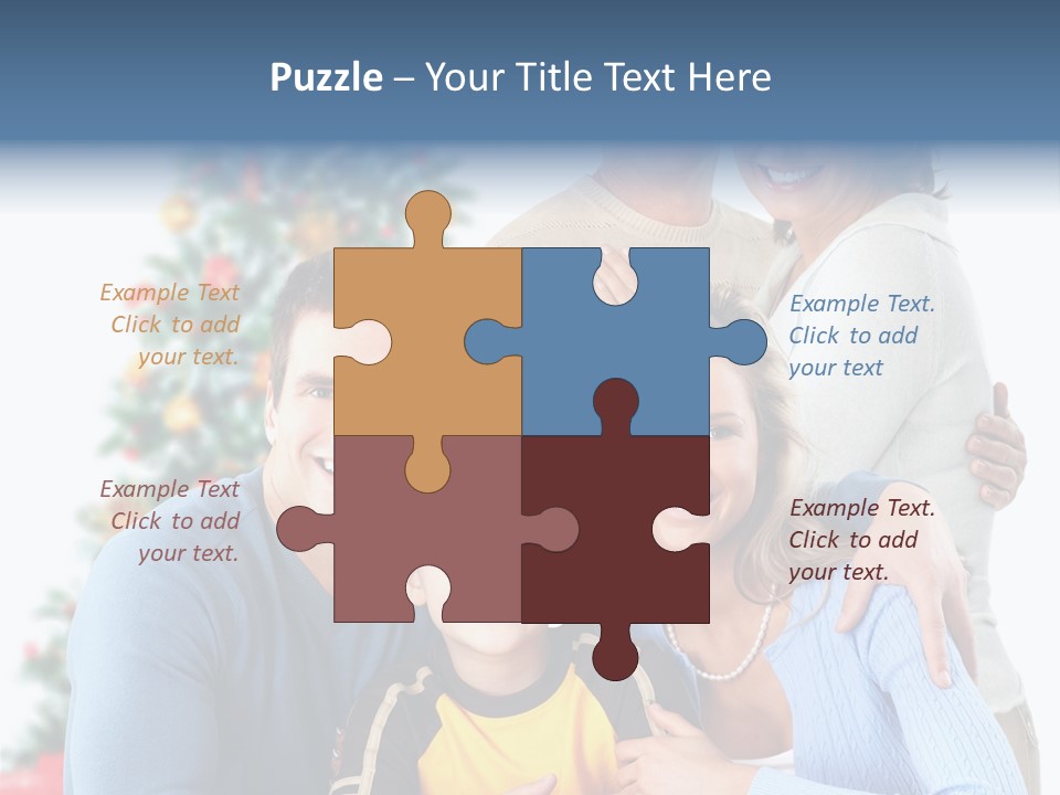 New White Decoration PowerPoint Template