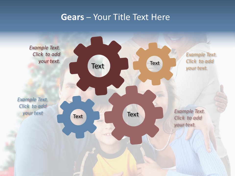 New White Decoration PowerPoint Template