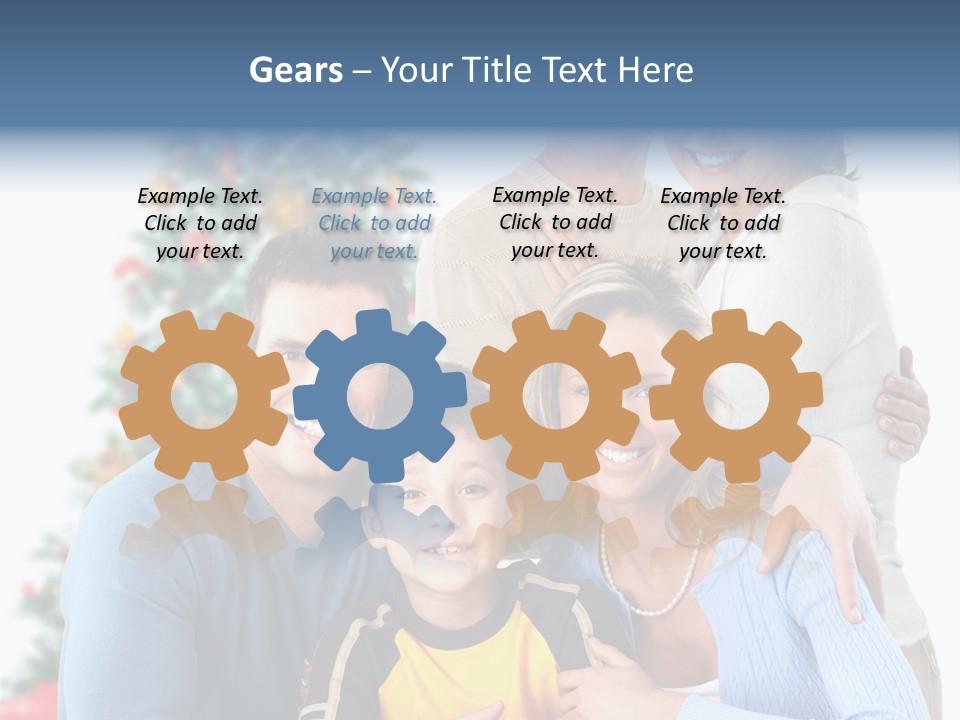 New White Decoration PowerPoint Template