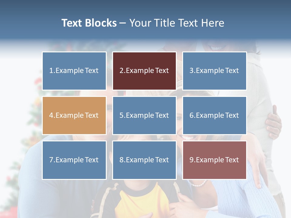 New White Decoration PowerPoint Template