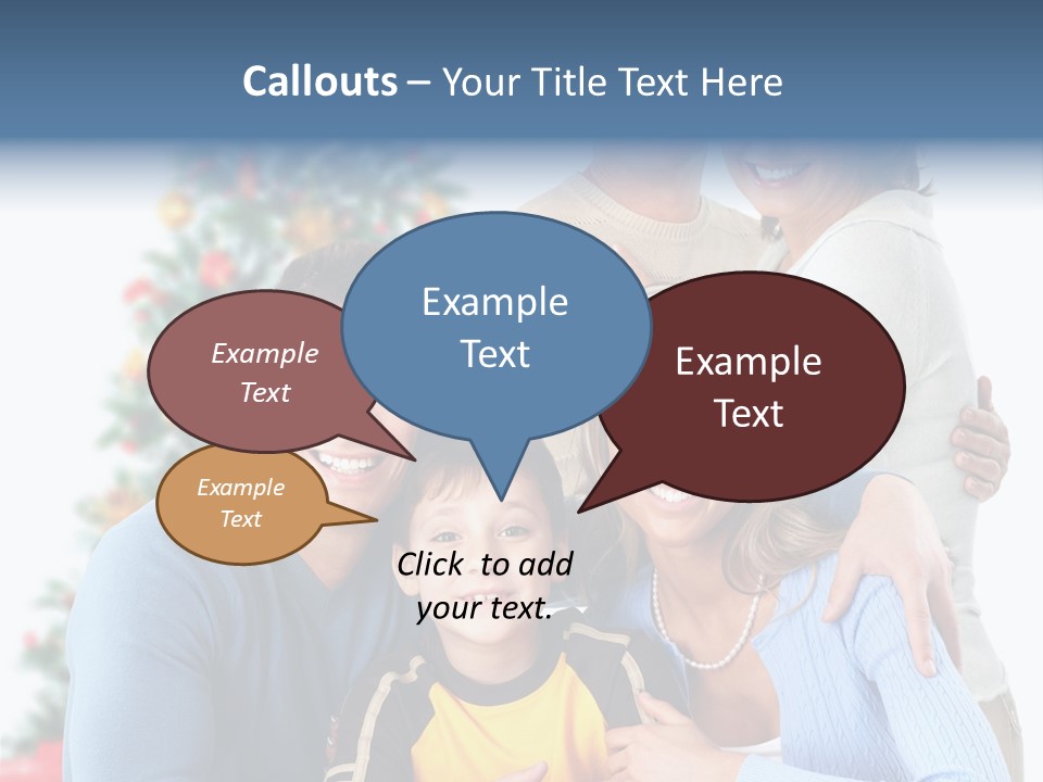 New White Decoration PowerPoint Template