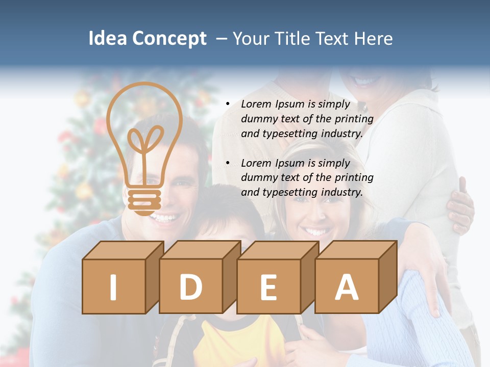 New White Decoration PowerPoint Template