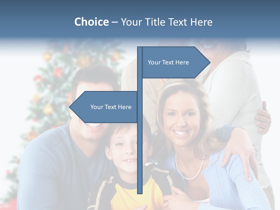 New White Decoration PowerPoint Template