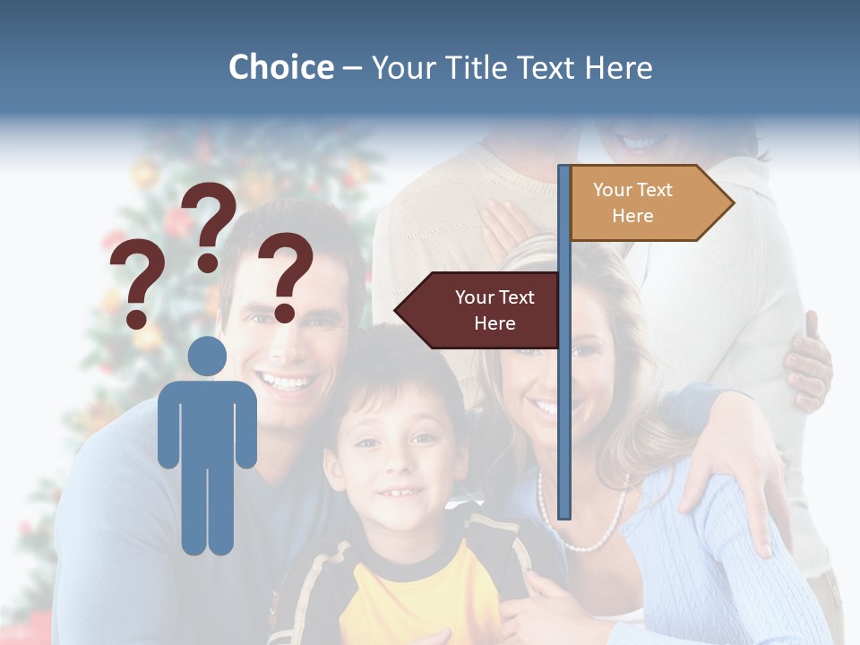 New White Decoration PowerPoint Template