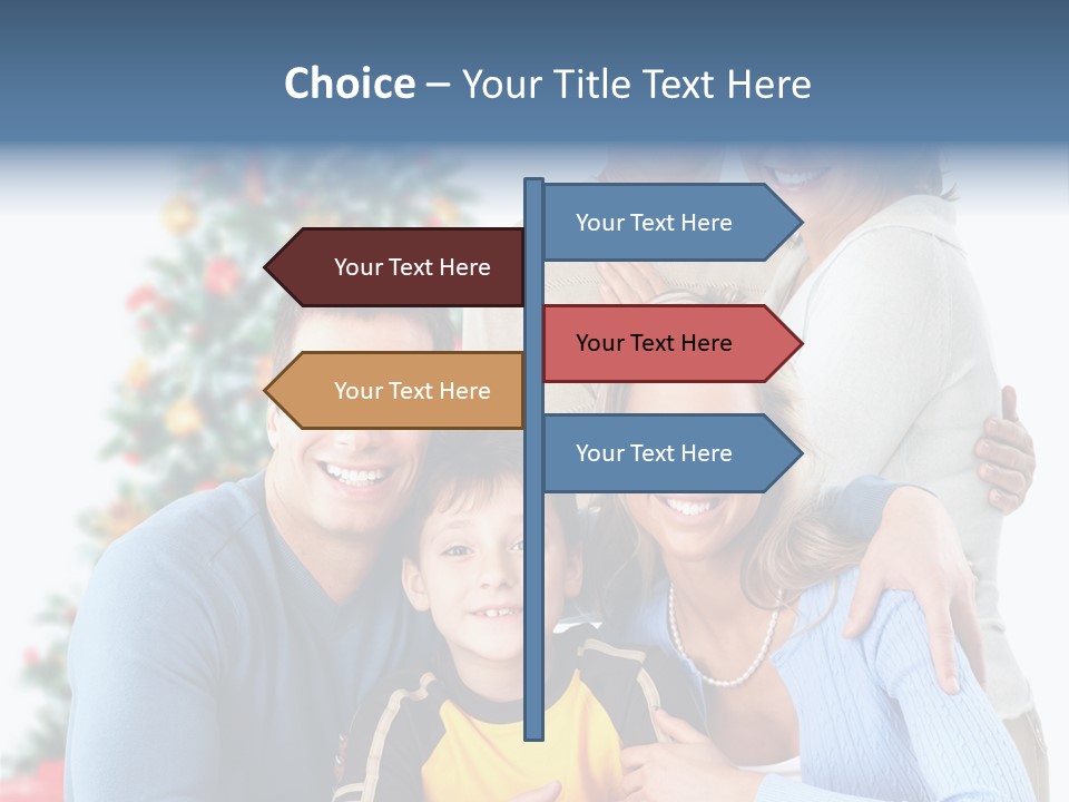 New White Decoration PowerPoint Template