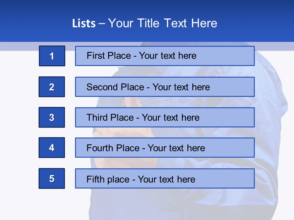 Thumbsup Worker One PowerPoint Template