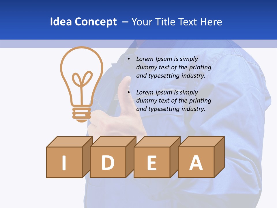 Thumbsup Worker One PowerPoint Template