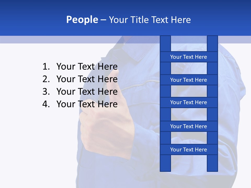 Thumbsup Worker One PowerPoint Template