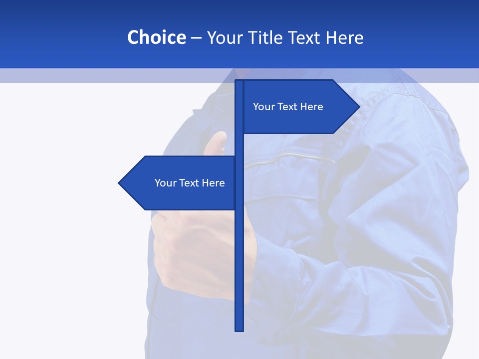 Thumbsup Worker One PowerPoint Template