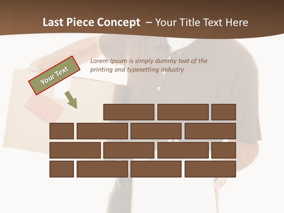 Box Sign Message PowerPoint Template