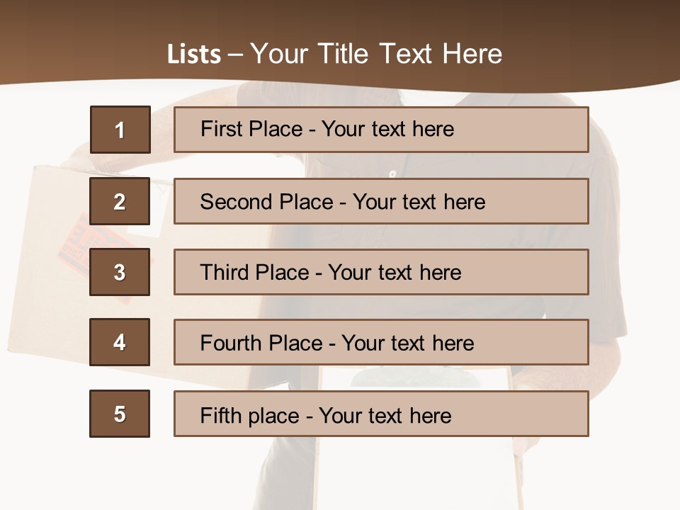 Box Sign Message PowerPoint Template