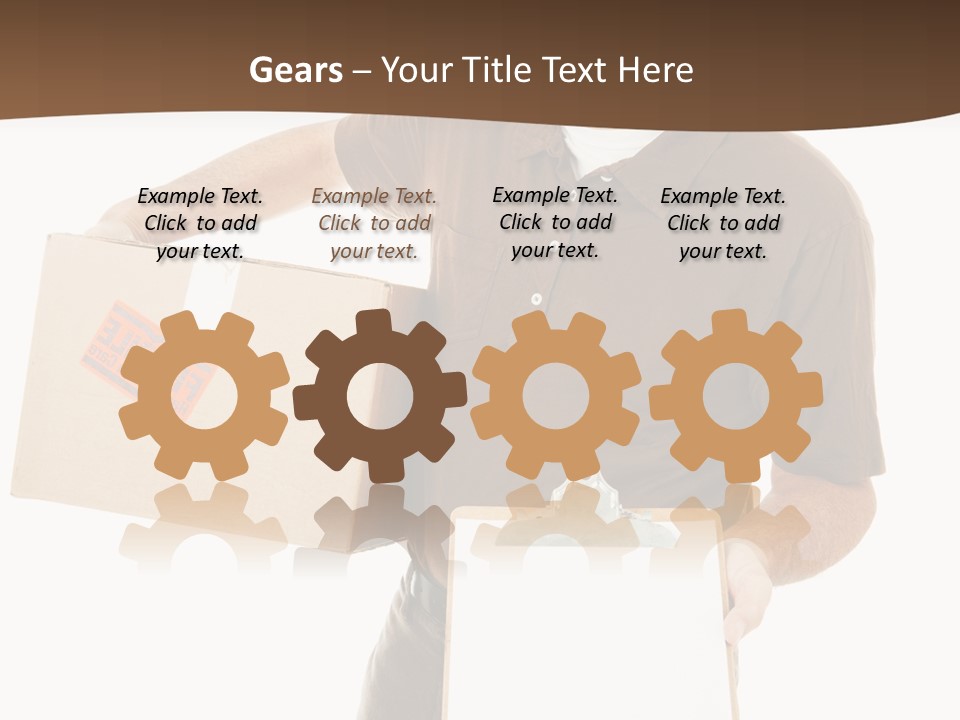 Box Sign Message PowerPoint Template