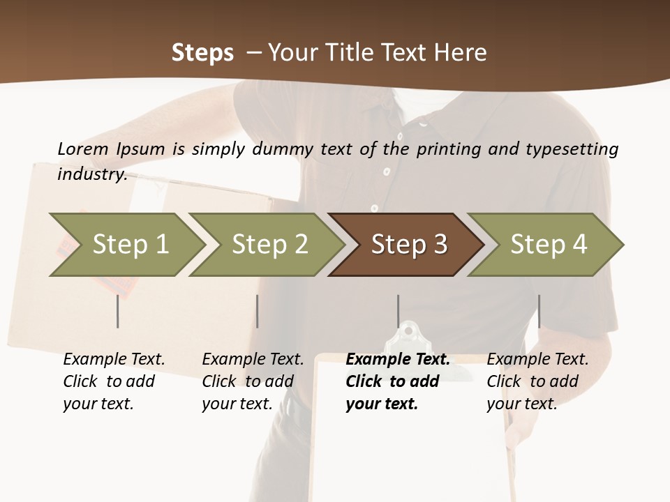 Box Sign Message PowerPoint Template