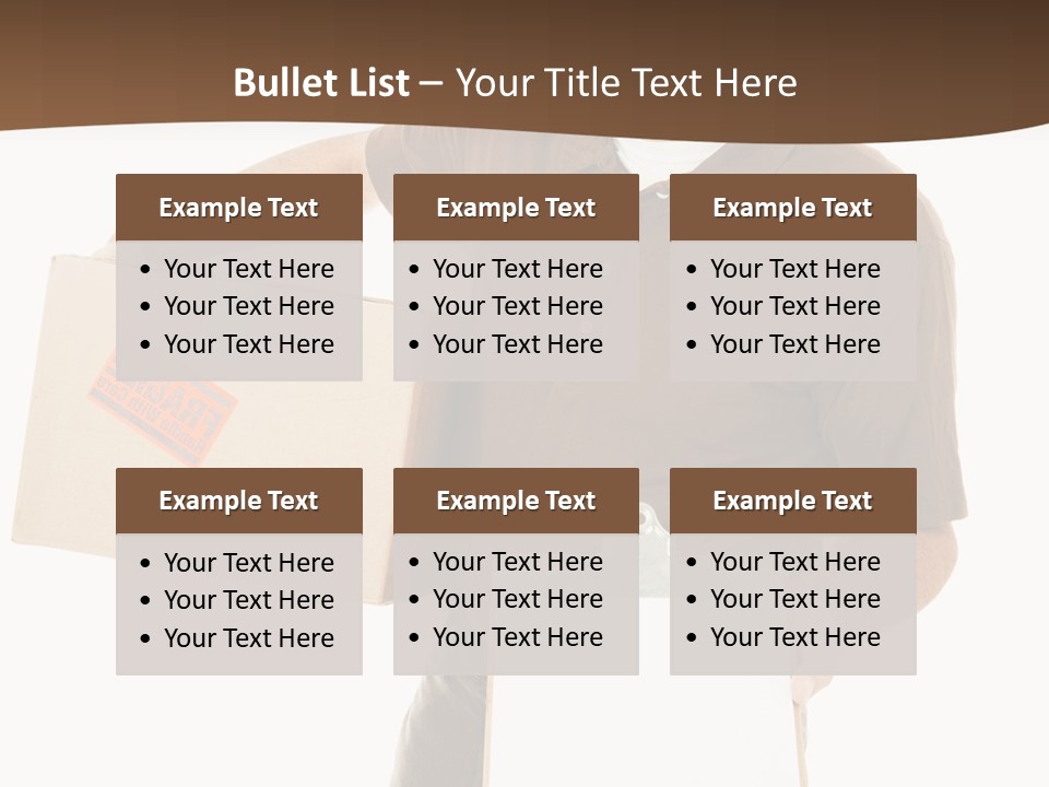 Box Sign Message PowerPoint Template