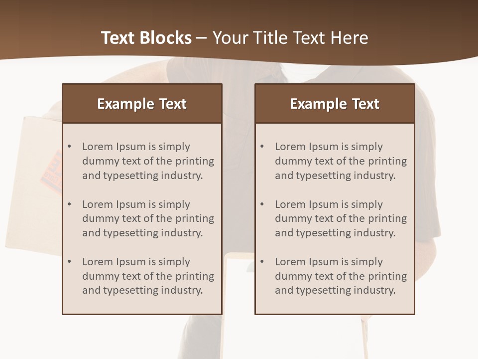 Box Sign Message PowerPoint Template