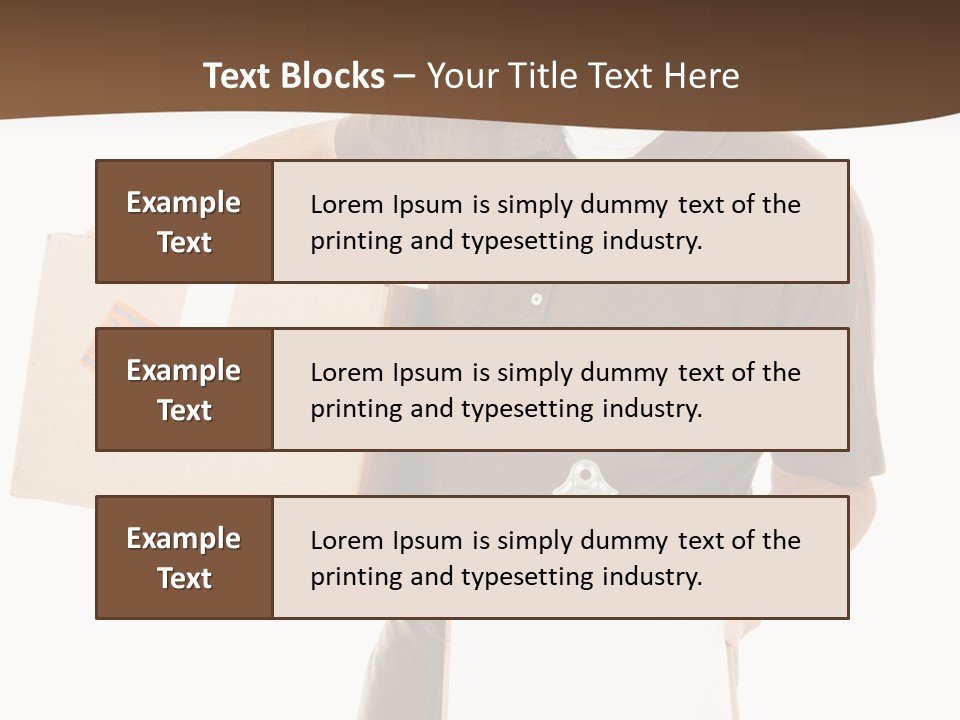 Box Sign Message PowerPoint Template