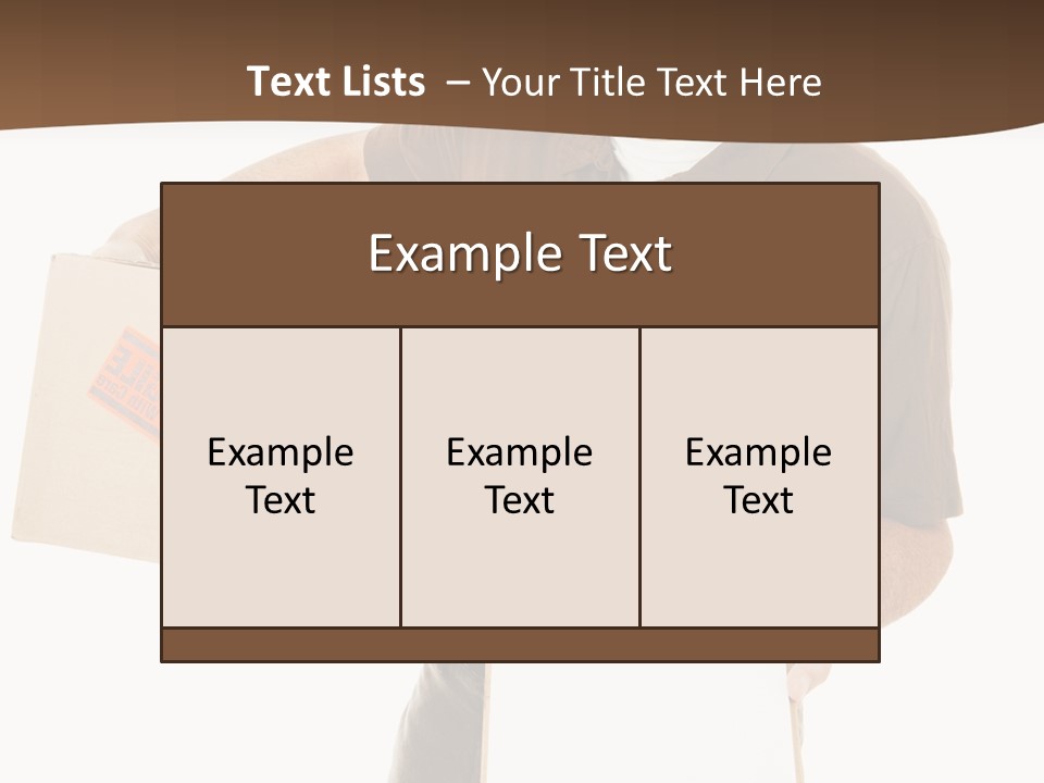 Box Sign Message PowerPoint Template