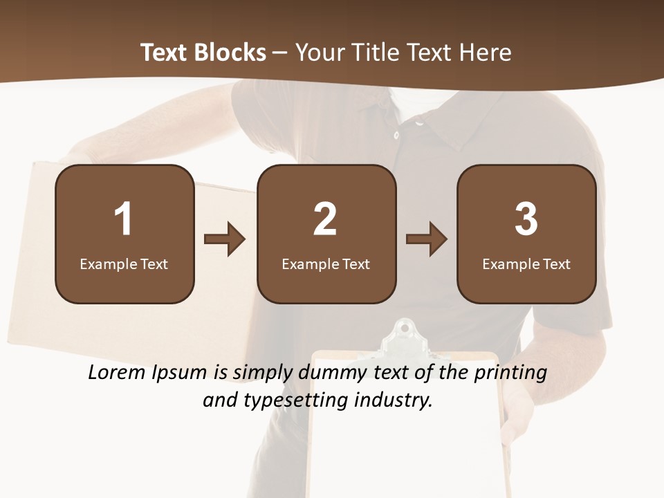 Box Sign Message PowerPoint Template