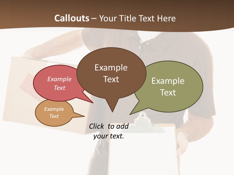 Box Sign Message PowerPoint Template