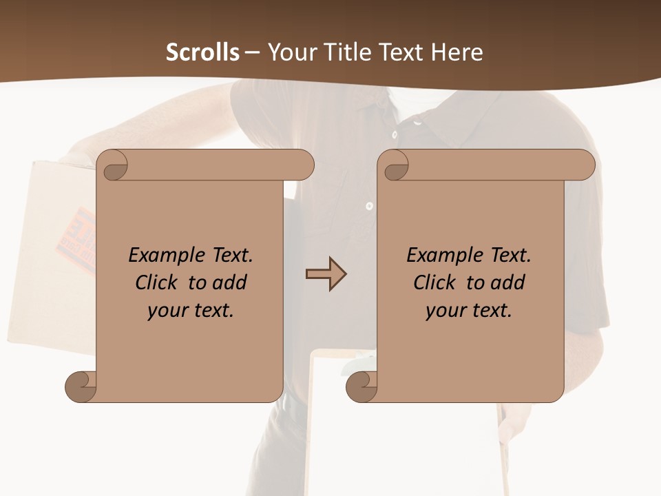 Box Sign Message PowerPoint Template
