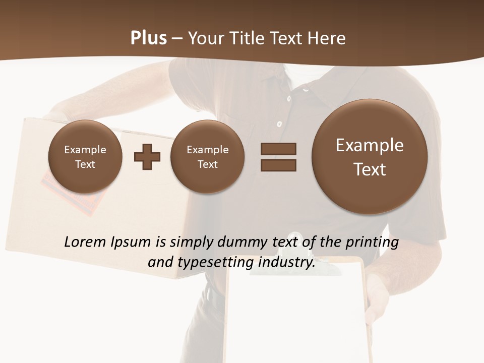Box Sign Message PowerPoint Template