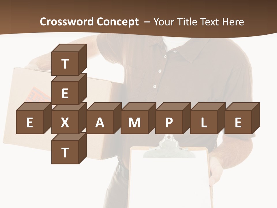 Box Sign Message PowerPoint Template