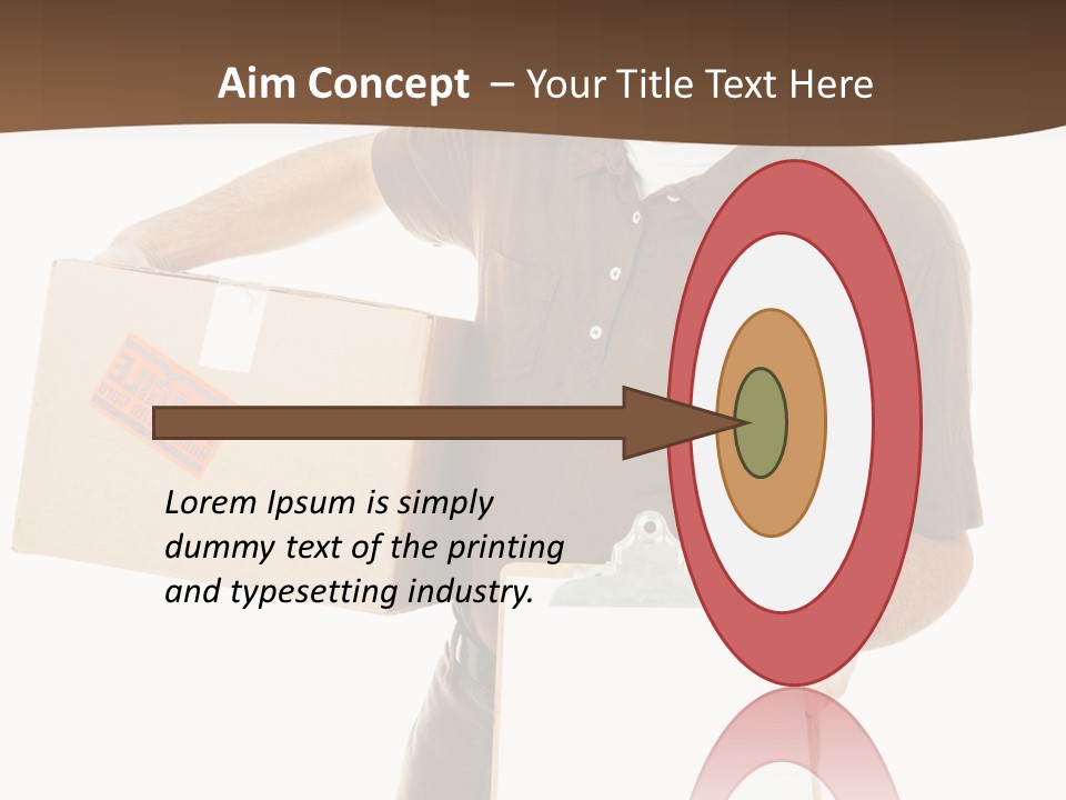 Box Sign Message PowerPoint Template