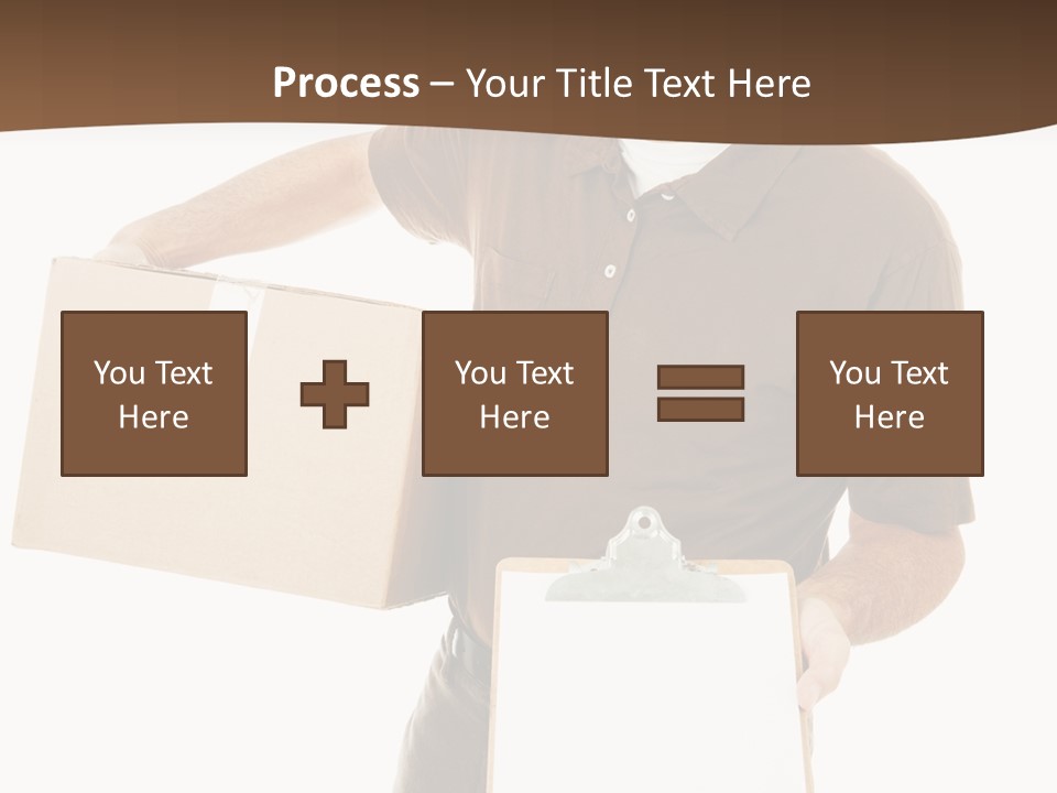 Box Sign Message PowerPoint Template
