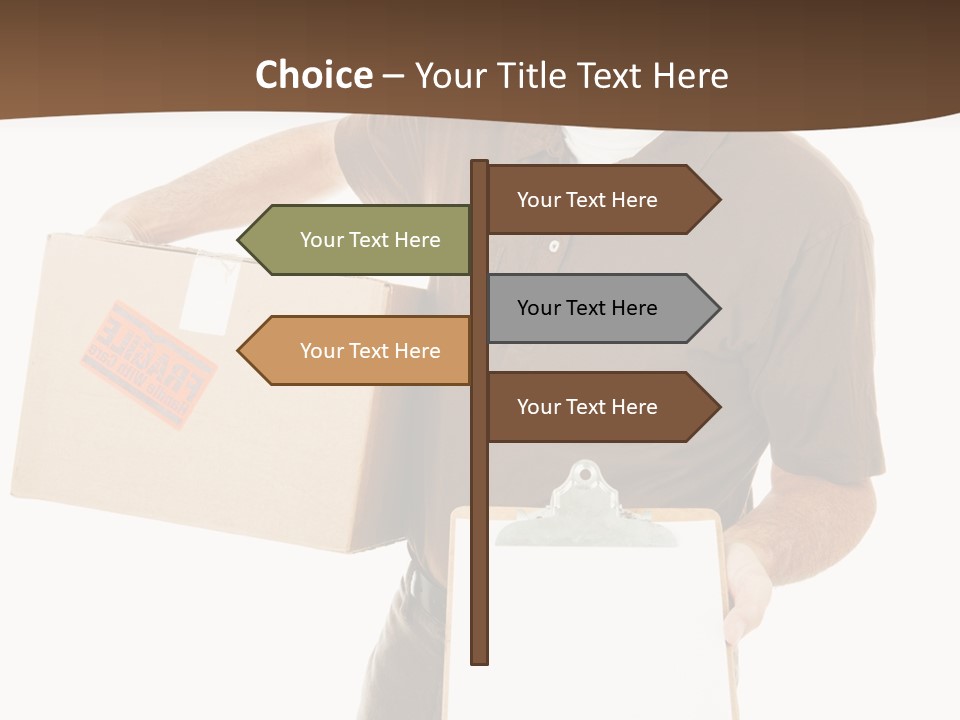 Box Sign Message PowerPoint Template
