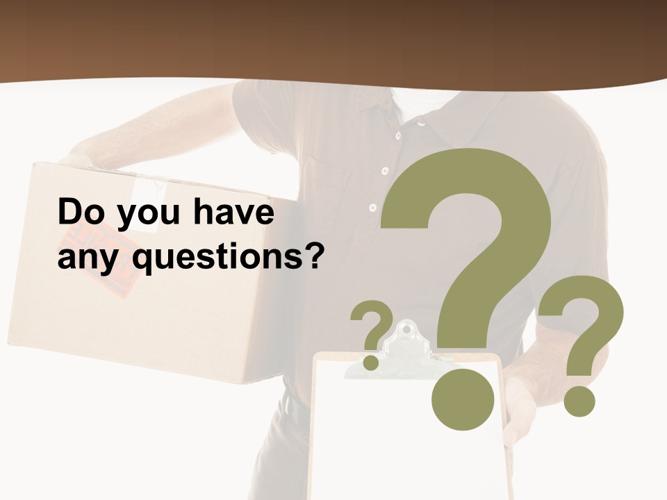 Box Sign Message PowerPoint Template