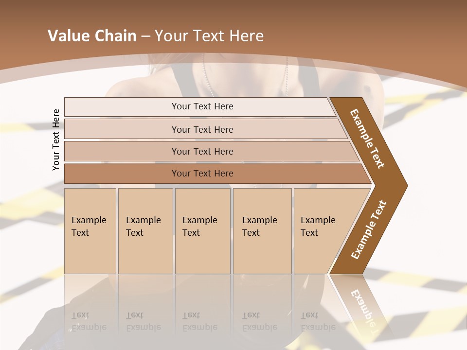 Construction Blonde Woman PowerPoint Template