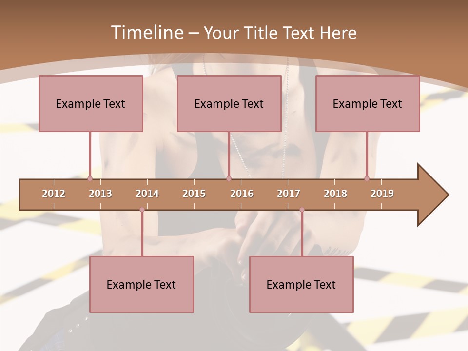 Construction Blonde Woman PowerPoint Template