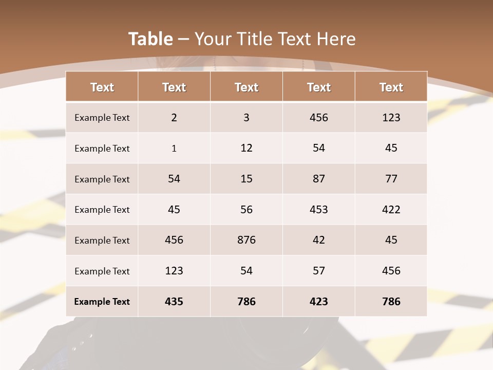 Construction Blonde Woman PowerPoint Template