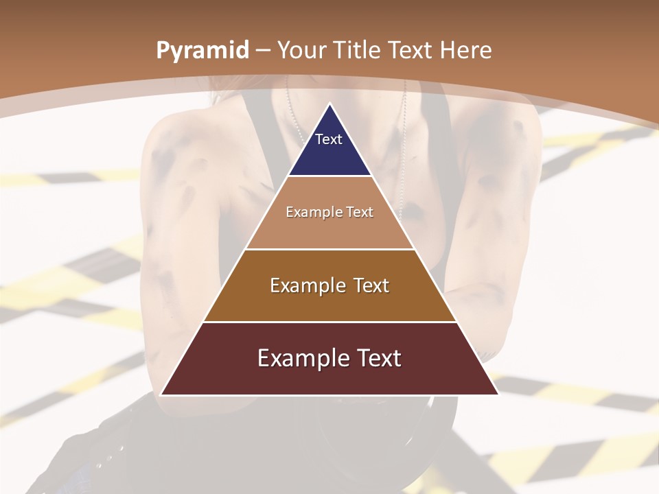 Construction Blonde Woman PowerPoint Template