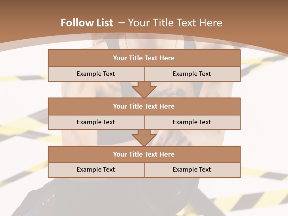 Construction Blonde Woman PowerPoint Template